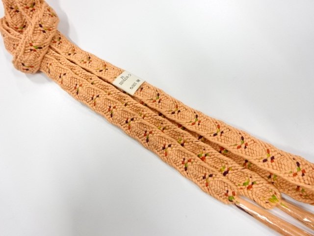 未使用品　正絹　手組帯締め